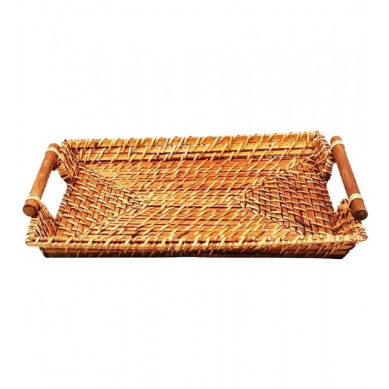Bandeja 35x25cm Retangular Rattan